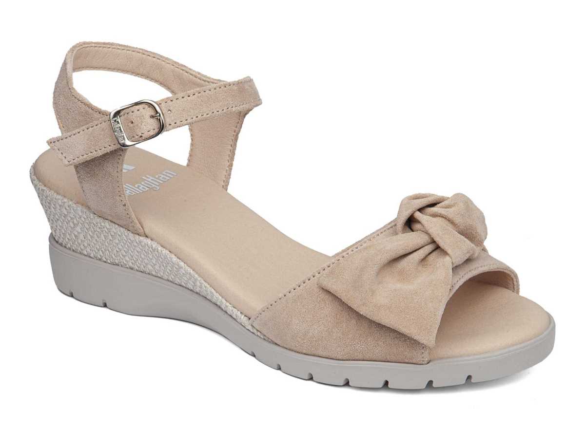 Callaghan 29115 Esperanza Keilabsatz Sandalen Damen Rosa Beige | GAI5857QN