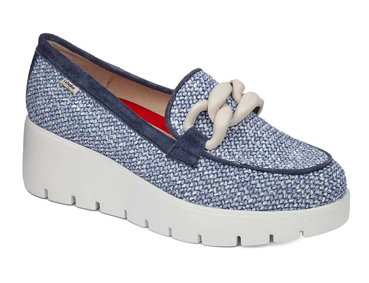 Callaghan 32100 Amal Plateauschuhe Damen Blau | QER7094JX