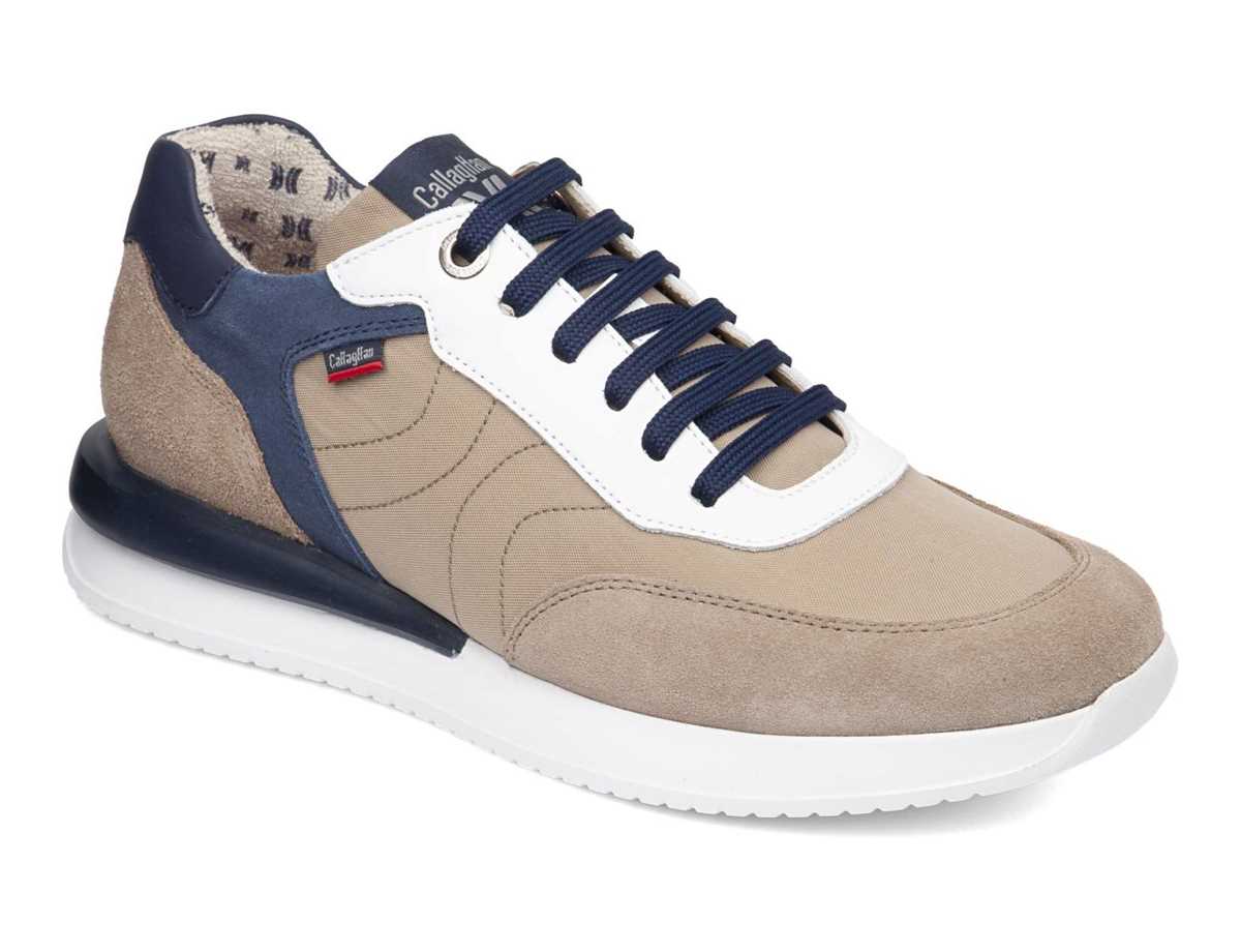 Callaghan 51100 Moses Sneakers Herren Beige Blau | PKW6736WL