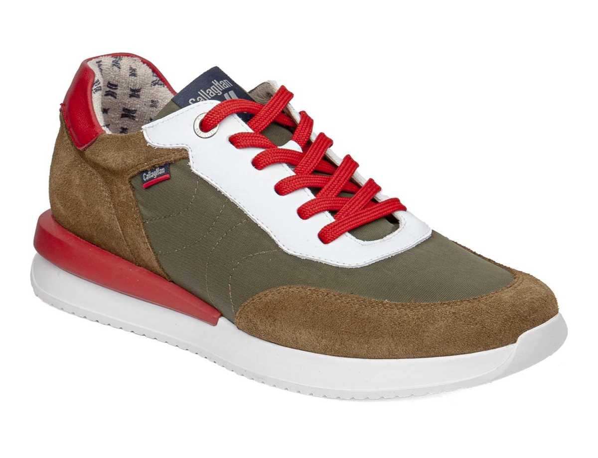 Callaghan 51100 Moses Sneakers Herren Grün Braun Rot | CTQ7913WA