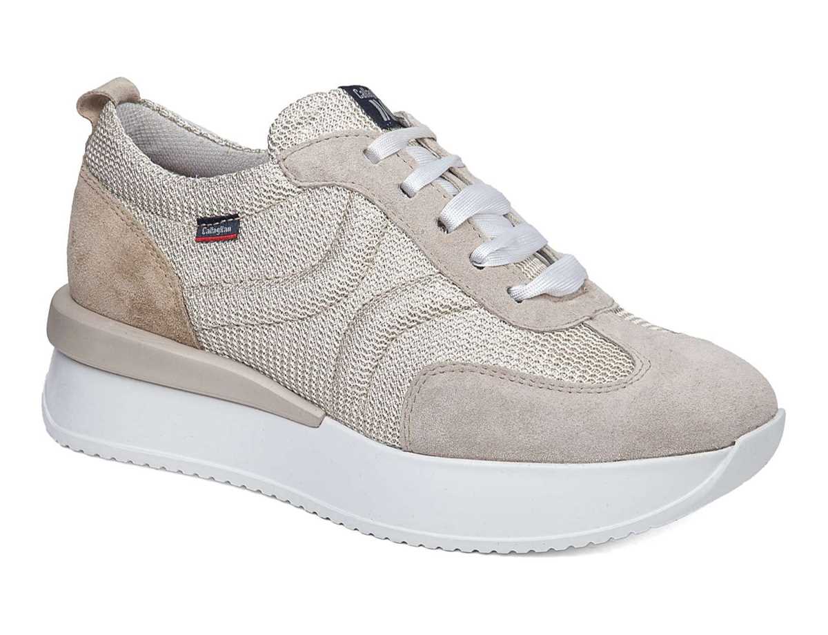 Callaghan 51200 Dina Sneakers Damen Weiß Beige | UCP9288GA