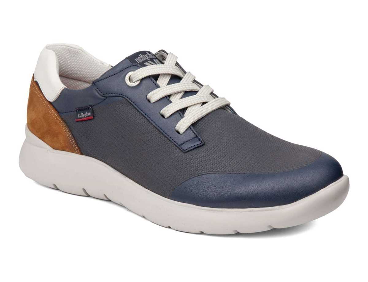 Callaghan 51308 Nuvole Sneakers Herren Blau Braun Weiß | FVJ2746AE