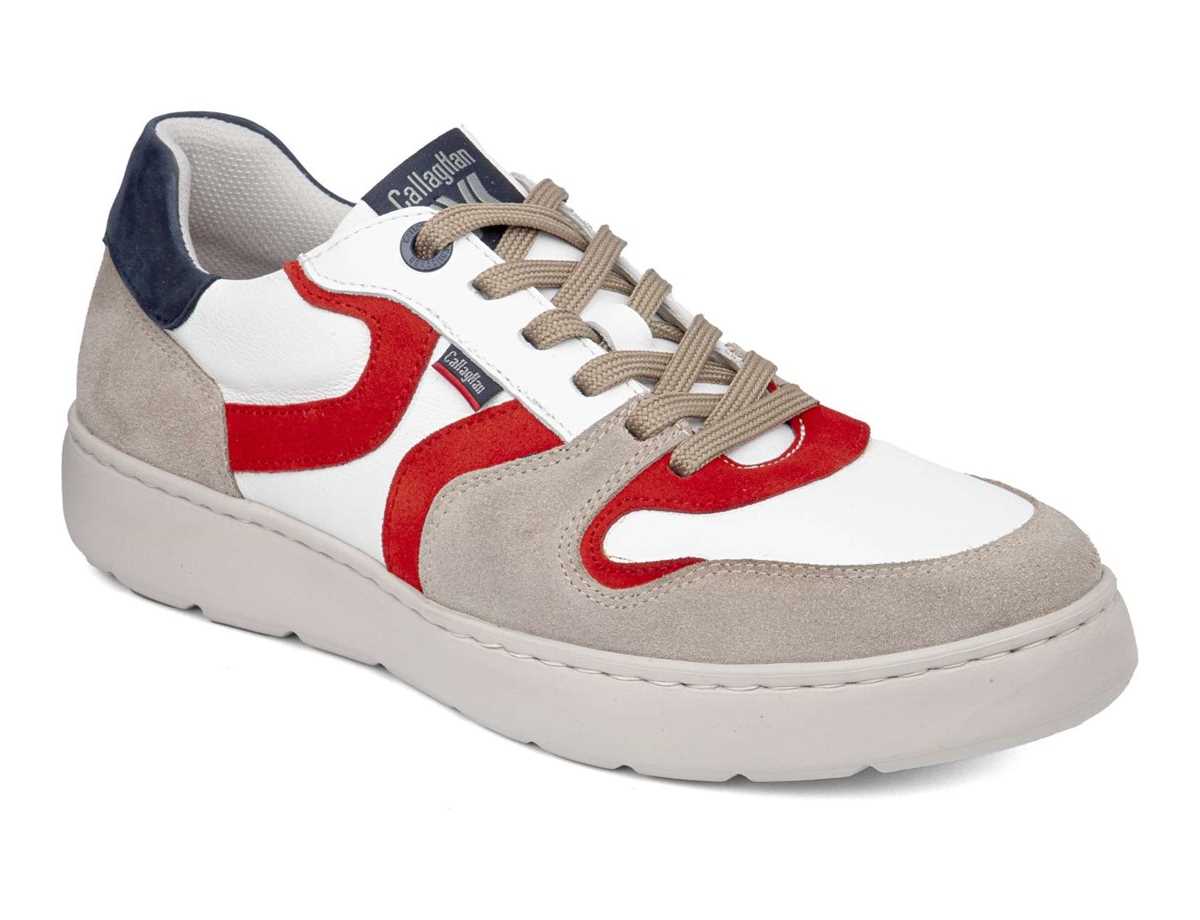 Callaghan 54802 Pint Freizeitschuhe Herren Beige Weiß Rot | CTS4789WW