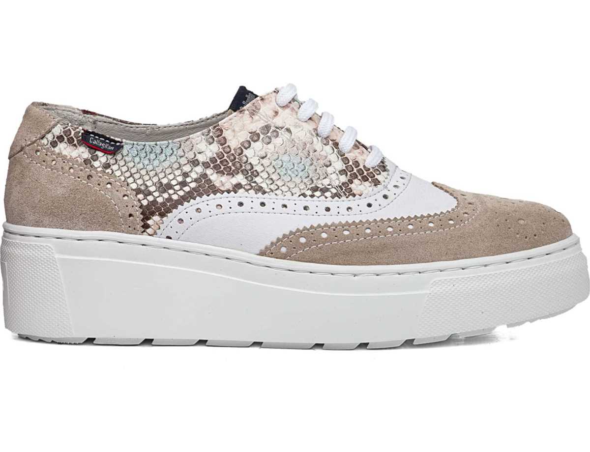 Callaghan 14926 Moon Line Plateau Sneakers Damen Beige Weiß | RJL2741CW