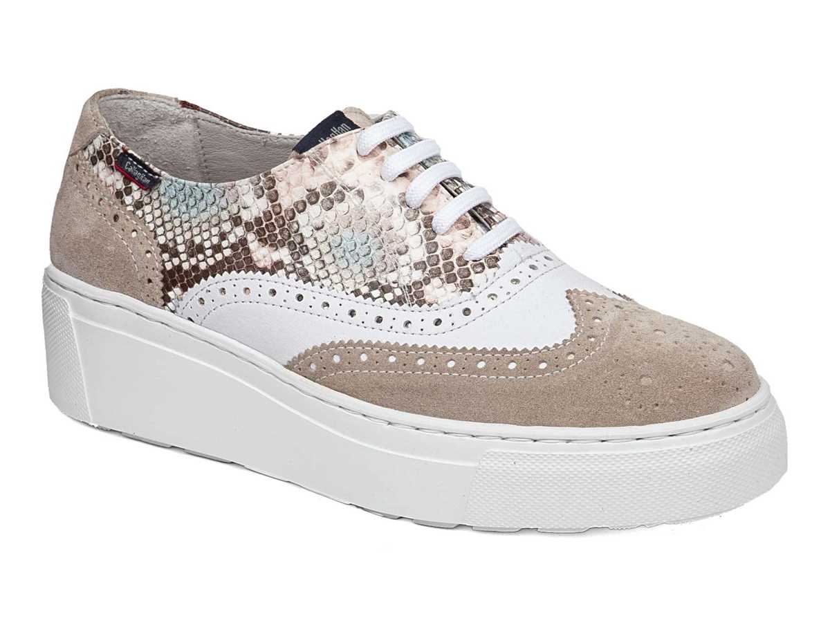 Callaghan 14926 Moon Line Plateau Sneakers Damen Beige Weiß | RJL2741CW