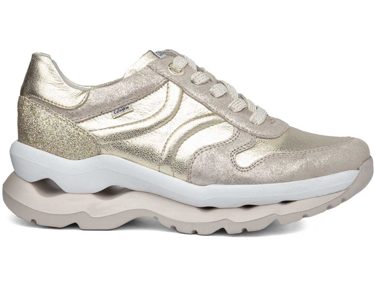 Callaghan 18820 Sole Sneakers Damen Weiß Beige Gold | MVX252PT