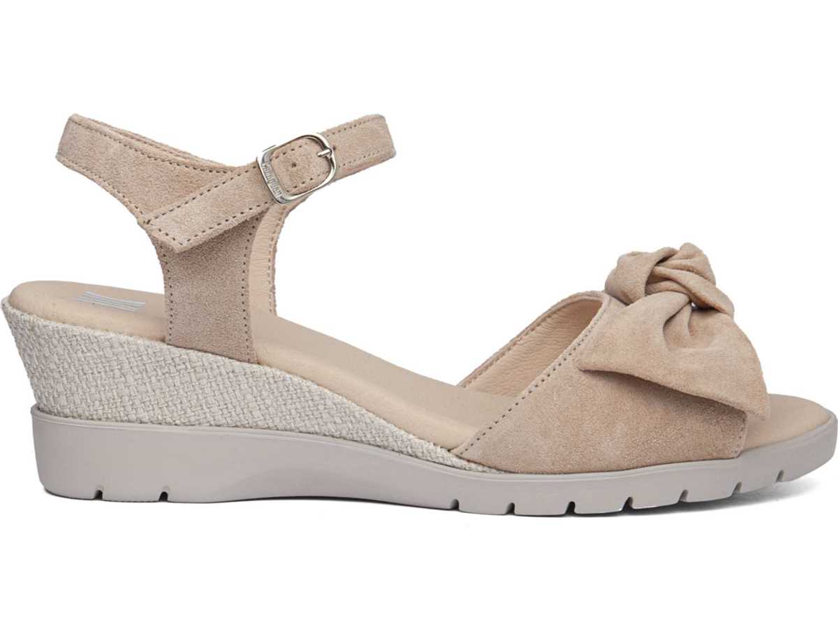 Callaghan 29115 Esperanza Keilabsatz Sandalen Damen Rosa Beige | GAI5857QN