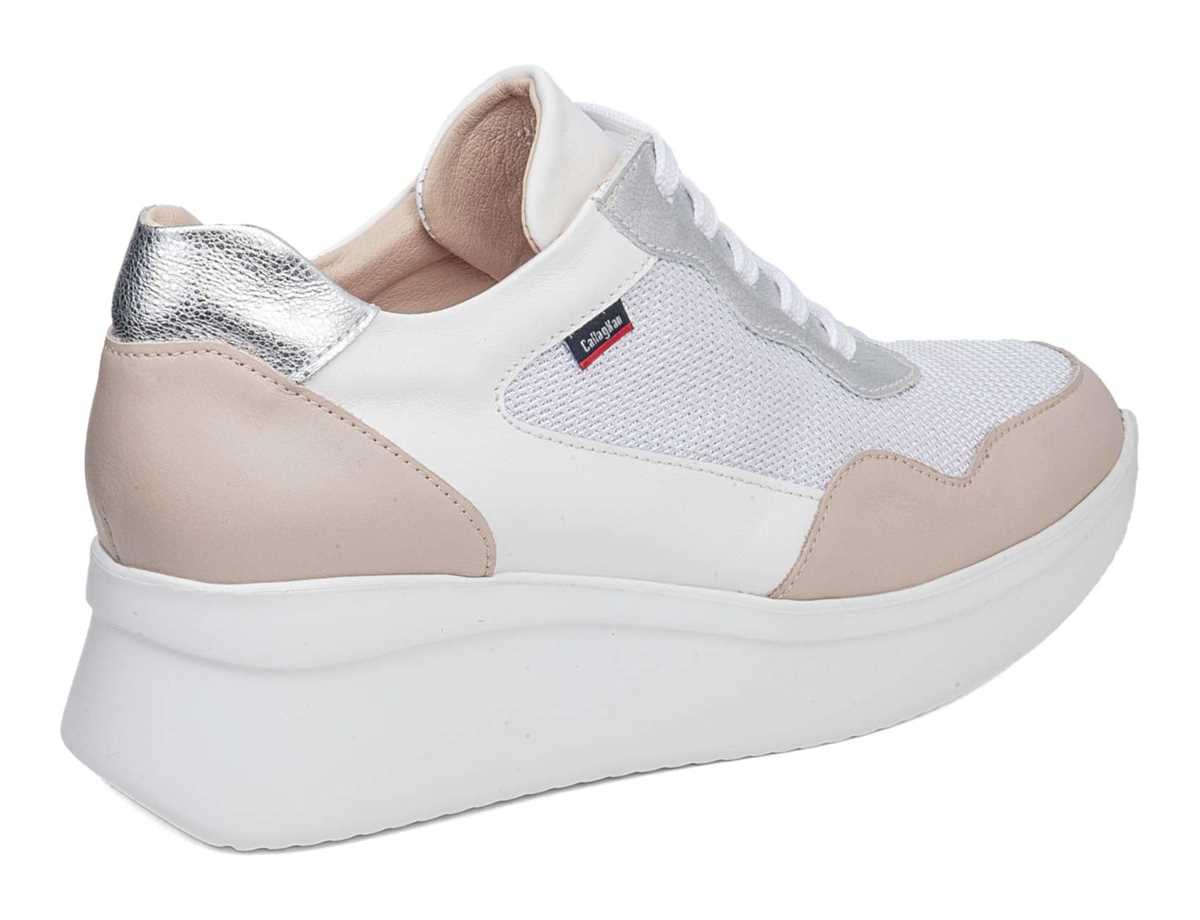 Callaghan 30002 Hanna Sneakers Damen Rosa Weiß Silber | BQW6662MN