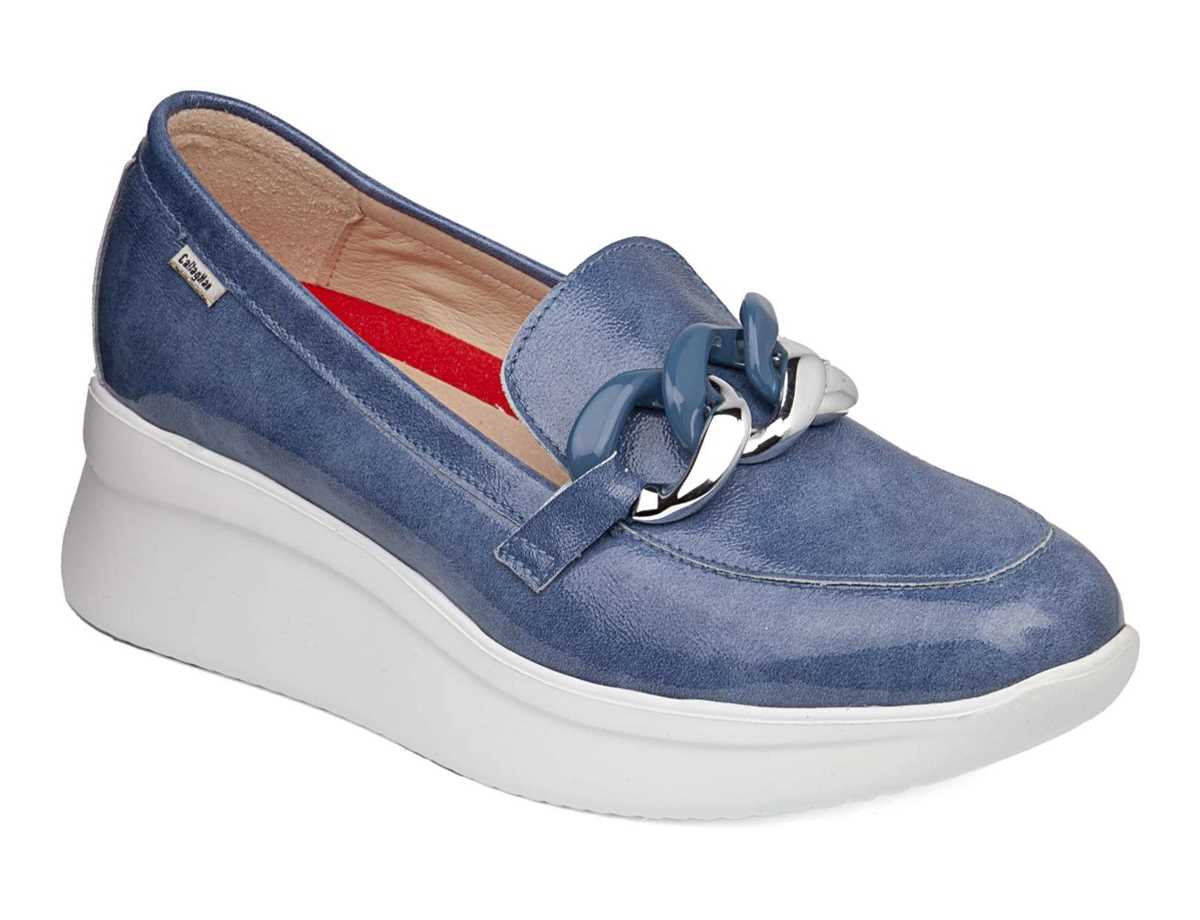 Callaghan 30019 Hanna Plateauschuhe Damen Blau | DCQ3643HH