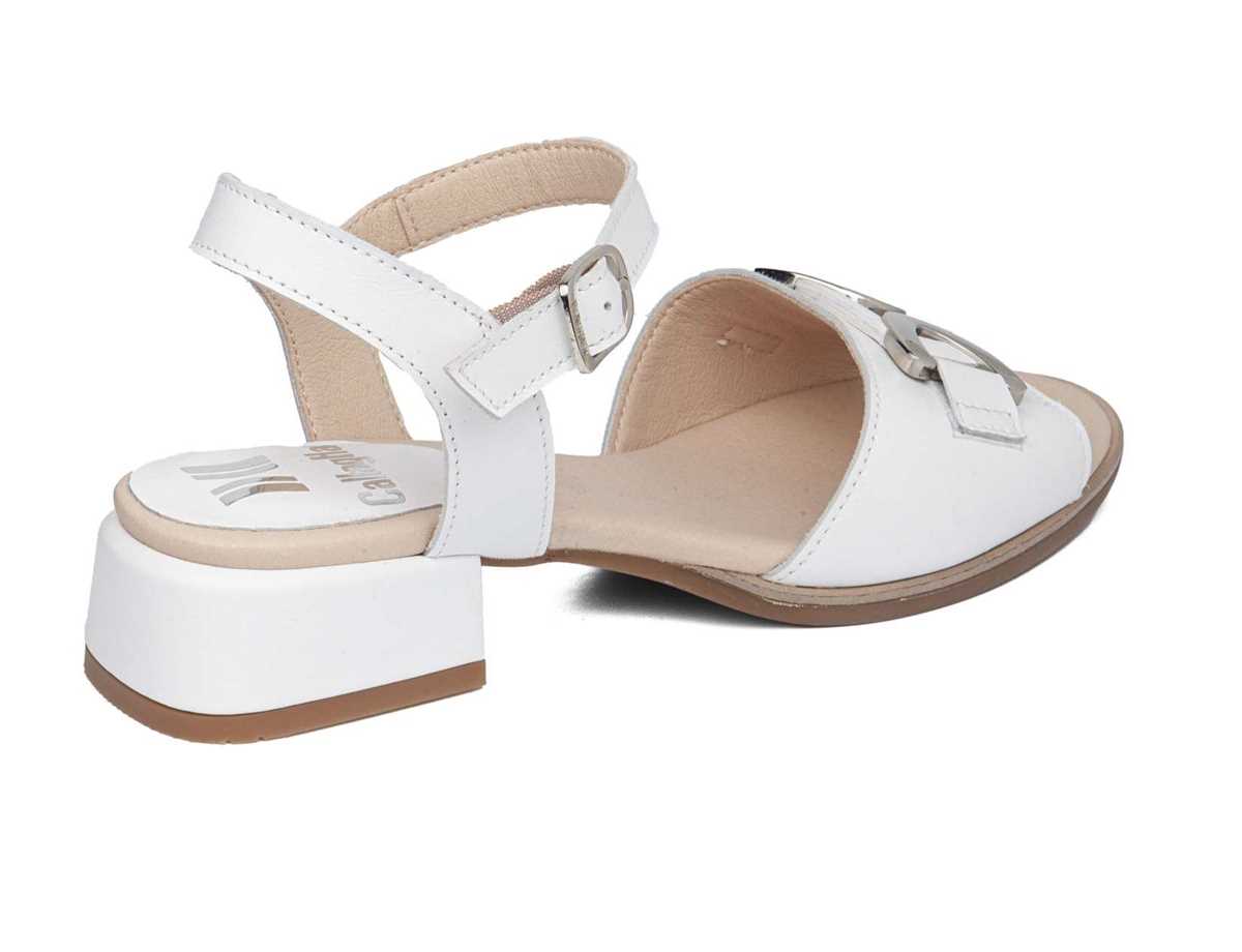 Callaghan 30307 Luna Sandalen Absatz Damen Weiß | EWB6720QL