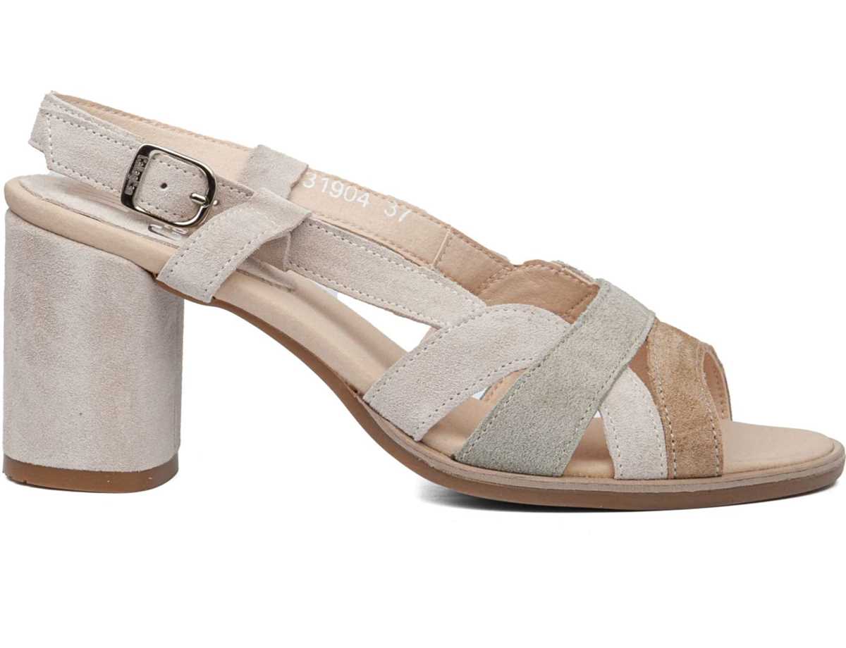 Callaghan 31904 Kanji Sandalen Absatz Damen Beige Grün Weiß | AJU7078SG