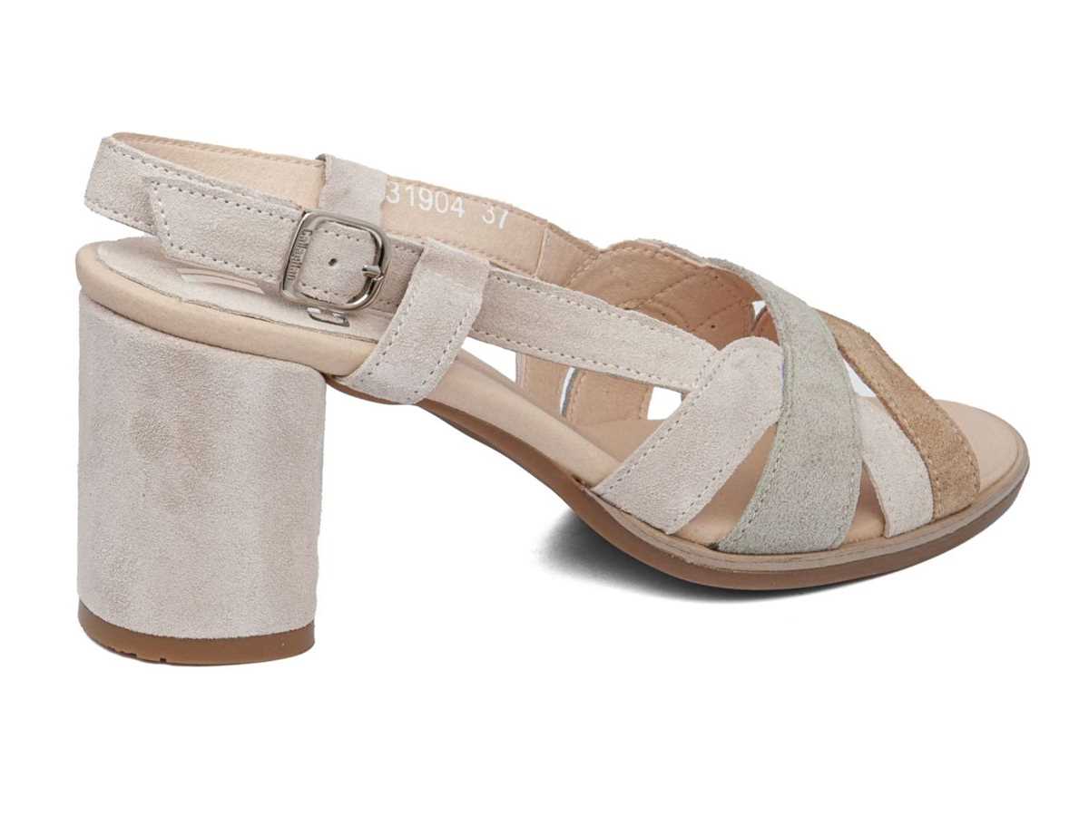 Callaghan 31904 Kanji Sandalen Absatz Damen Beige Grün Weiß | AJU7078SG