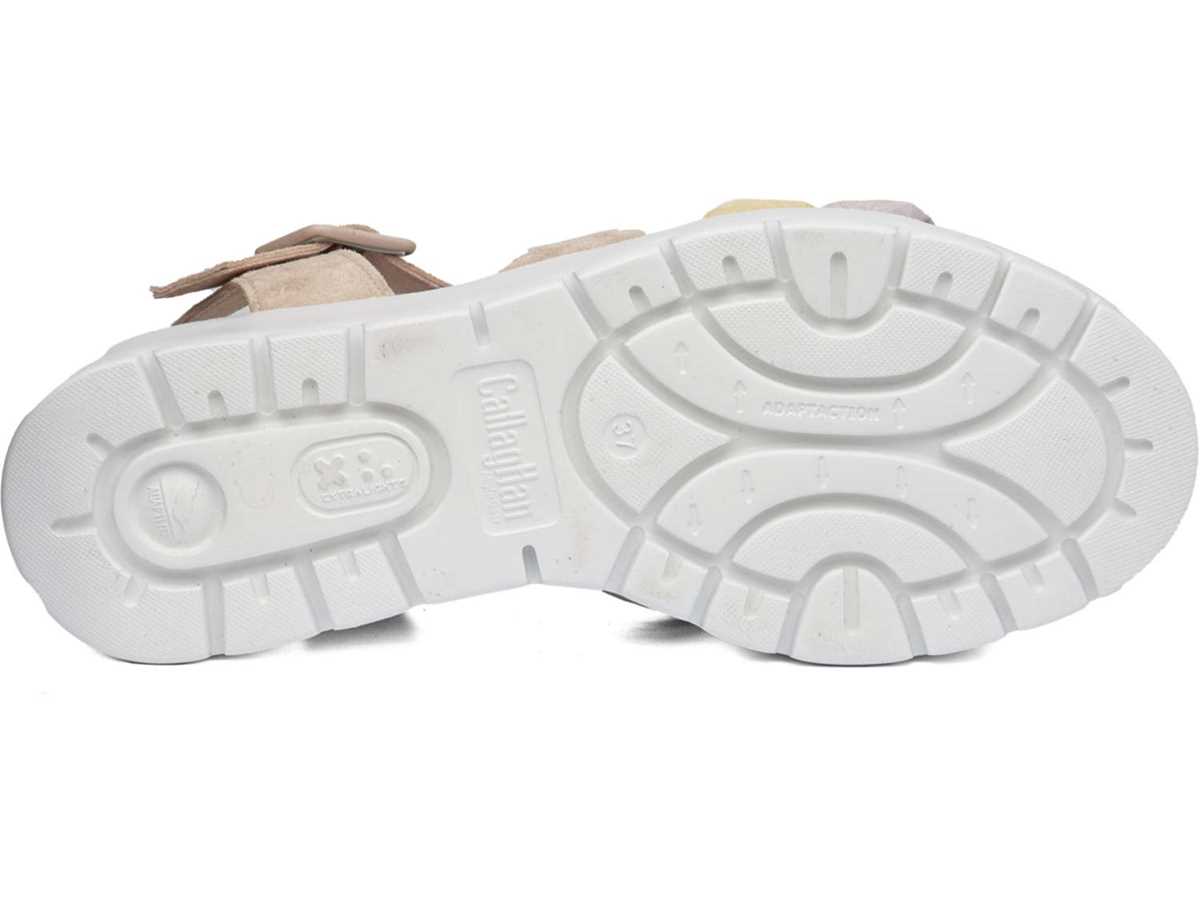 Callaghan 32000 Bera Keilabsatz Sandalen Damen Lila Gelb Beige | CWQ4961DX