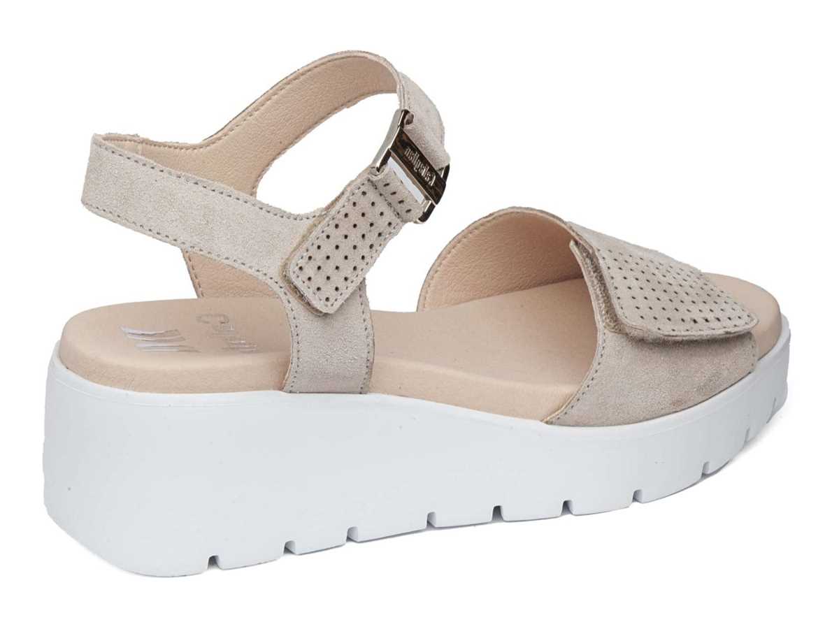 Callaghan 32002 Bera Keilabsatz Sandalen Damen Beige | PTC8042PR