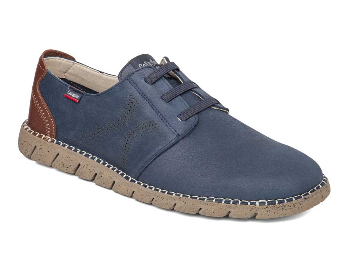 Callaghan 43200 Viz Schnürschuhe Herren Blau Braun | VTX2326RK