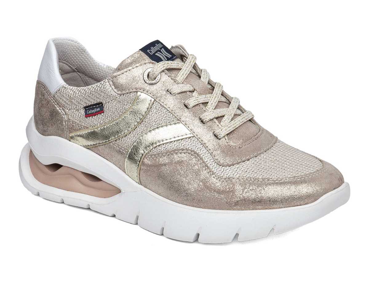 Callaghan 45812 Aria Sneakers Damen Weiß Gold Beige | ACG8422WL