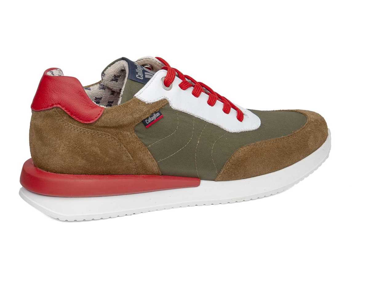 Callaghan 51100 Moses Sneakers Herren Grün Braun Rot | CTQ7913WA