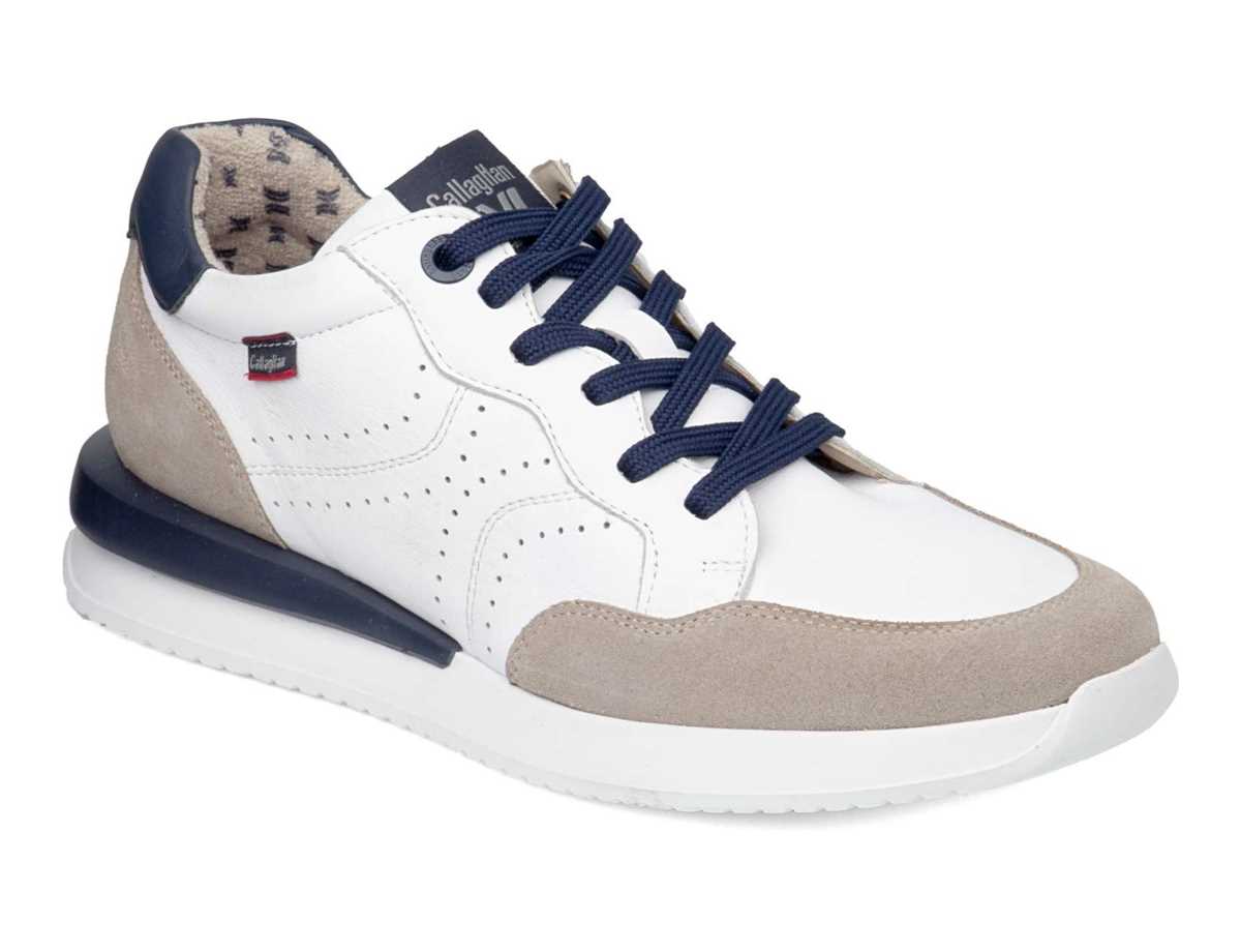 Callaghan 51107 Moses Sneakers Herren Weiß Beige Blau | WHH3775GV