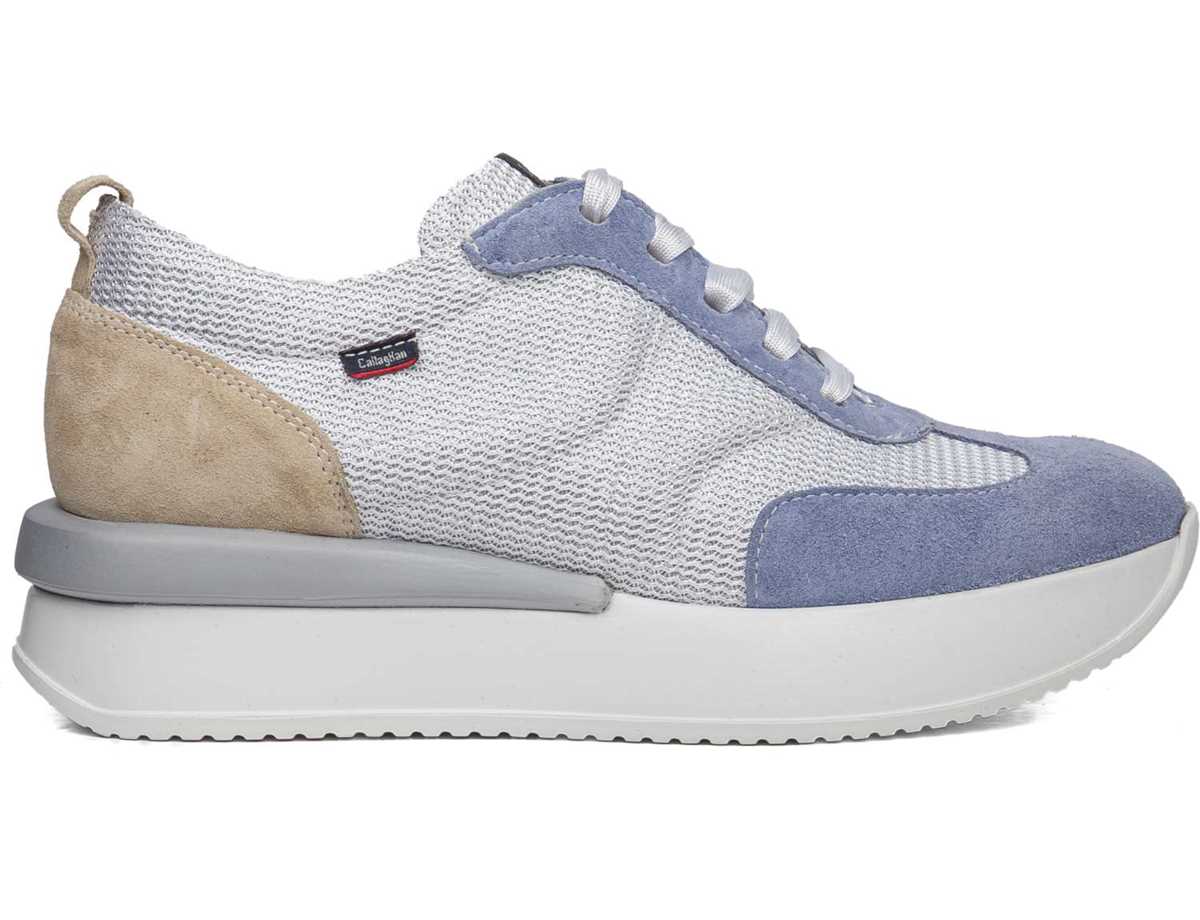 Callaghan 51200 Dina Sneakers Damen Blau Weiß Beige | IJF6250DQ