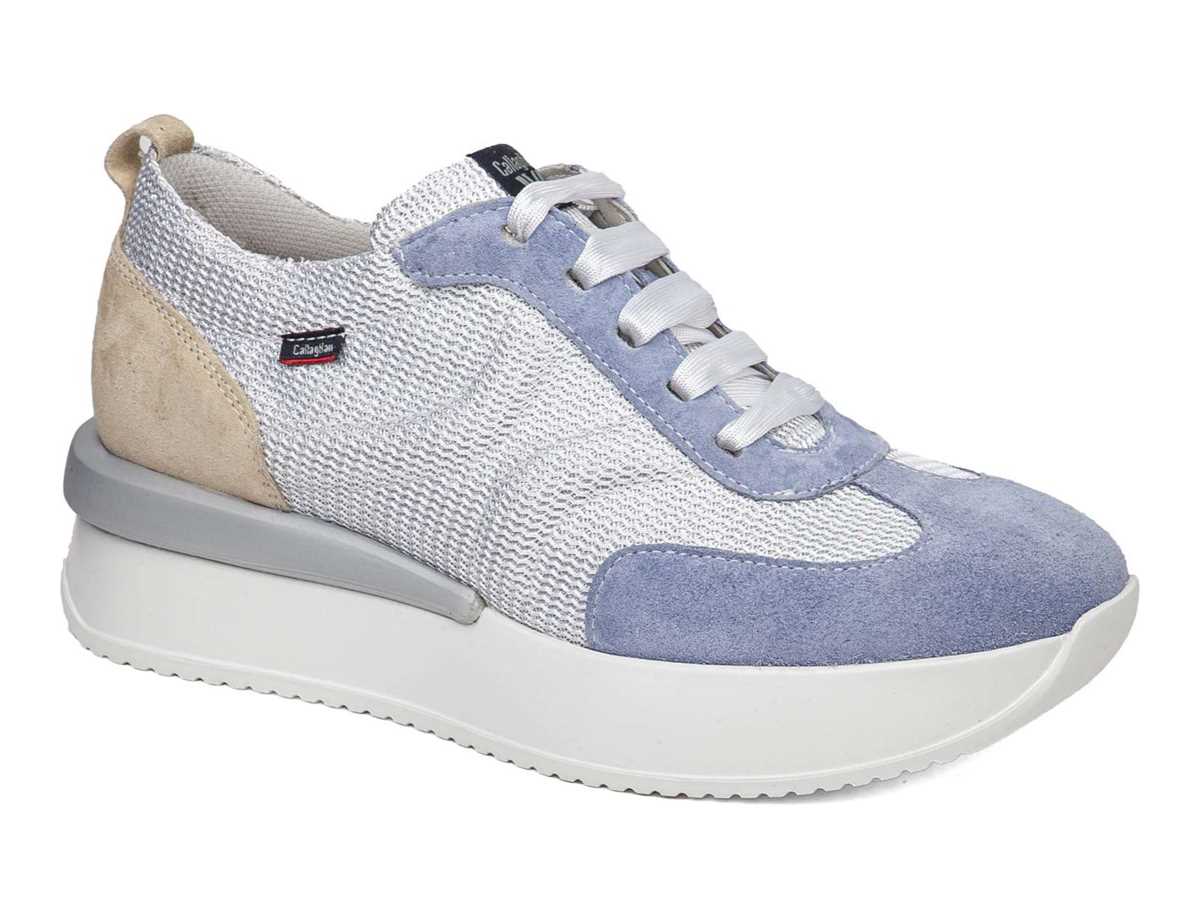 Callaghan 51200 Dina Sneakers Damen Blau Weiß Beige | IJF6250DQ