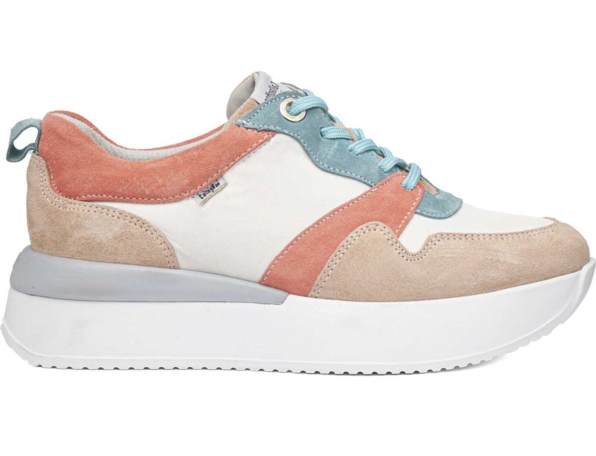 Callaghan 51206 Dina Sneakers Damen Rosa Weiß Beige | OLO1375PK