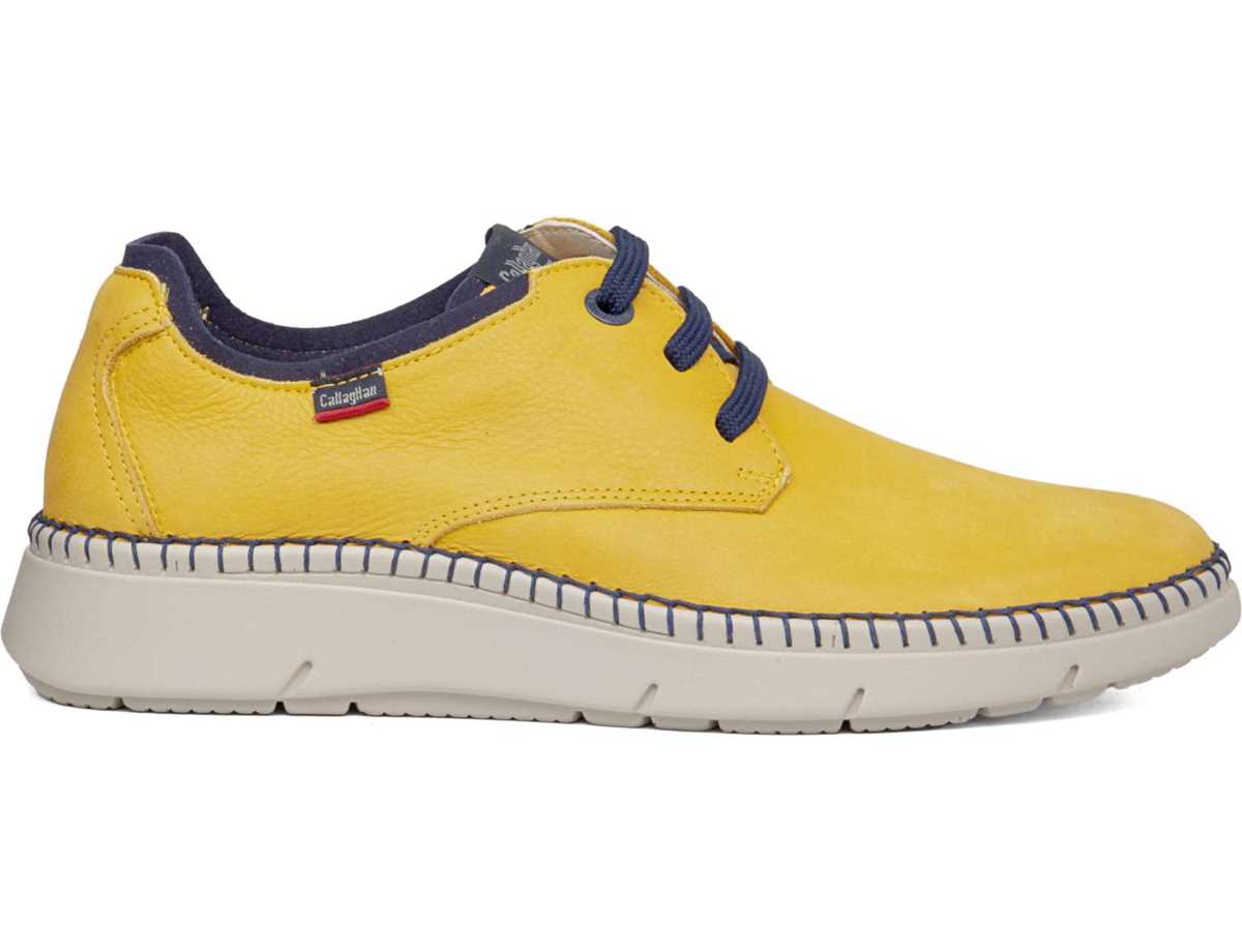 Callaghan 53500 Circular Schnürschuhe Herren Gelb Blau | LXP845TI